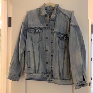 Oversized Free People jean jacket